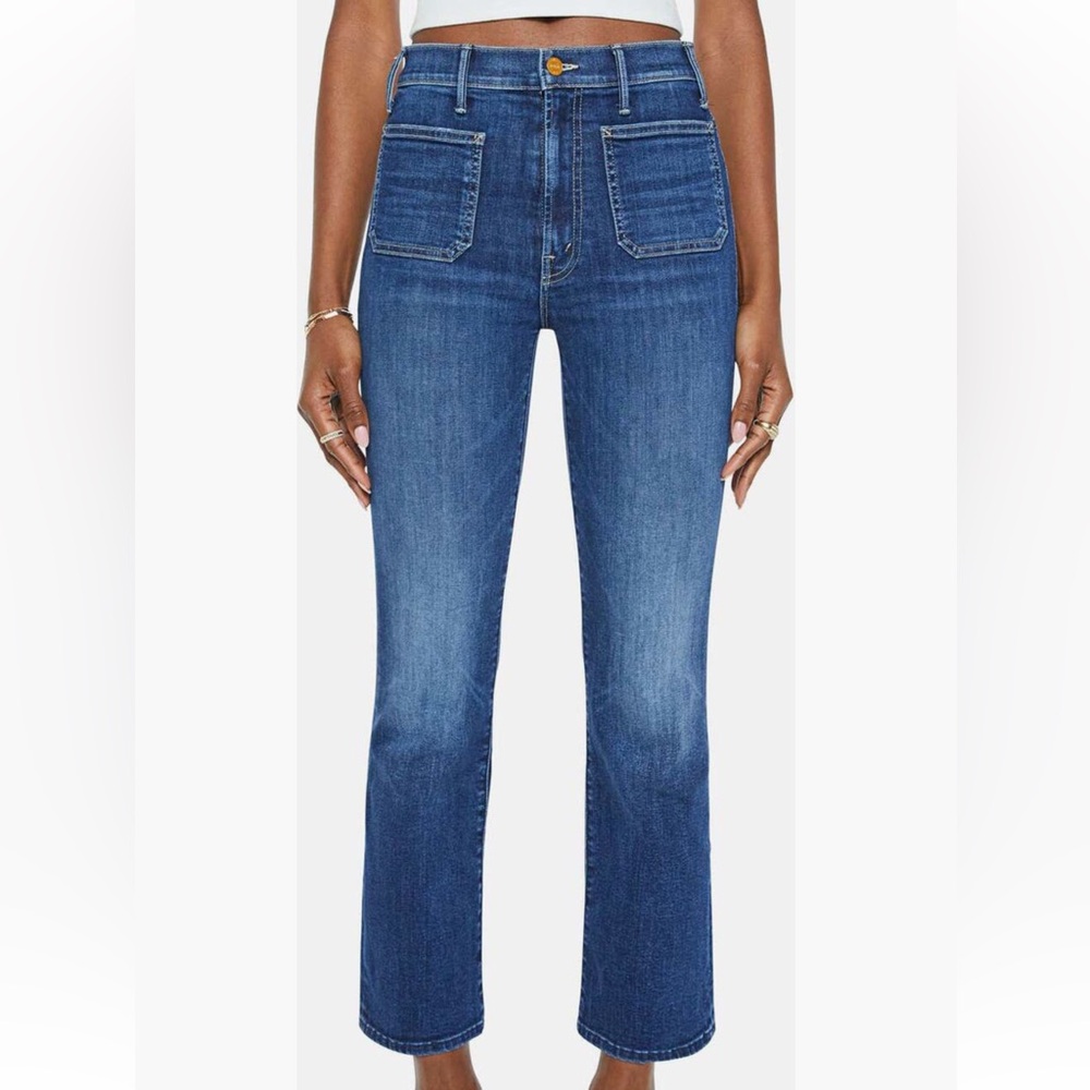 MOTHER Hustler Patch Pocket Ankle Flare Jeans - Picture 3 of 8